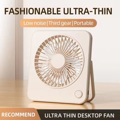 Portable USB Mini Fan- Handheld Cooling Fan Rechargeable Electric LED Fan, Handheld Fan With Phone Stand- Office household Desk Mini Fan HF