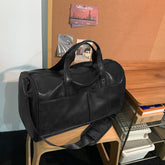 Men's Large Capacity Leather Fitness Single Shoulder Bag