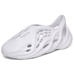 Couple's Large Size Solid Color Coconut Holes Shoes