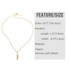 Couple Gold and Silver Dance Pendant Necklace