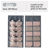 Wholesale of Fabric Wall-mounted Underwear Storage Bags, Sock Storage Hanging Bags, Double-sided Storage Bags