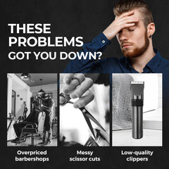 🥸Professional electric hair clipper set, equipped with digital display function😎