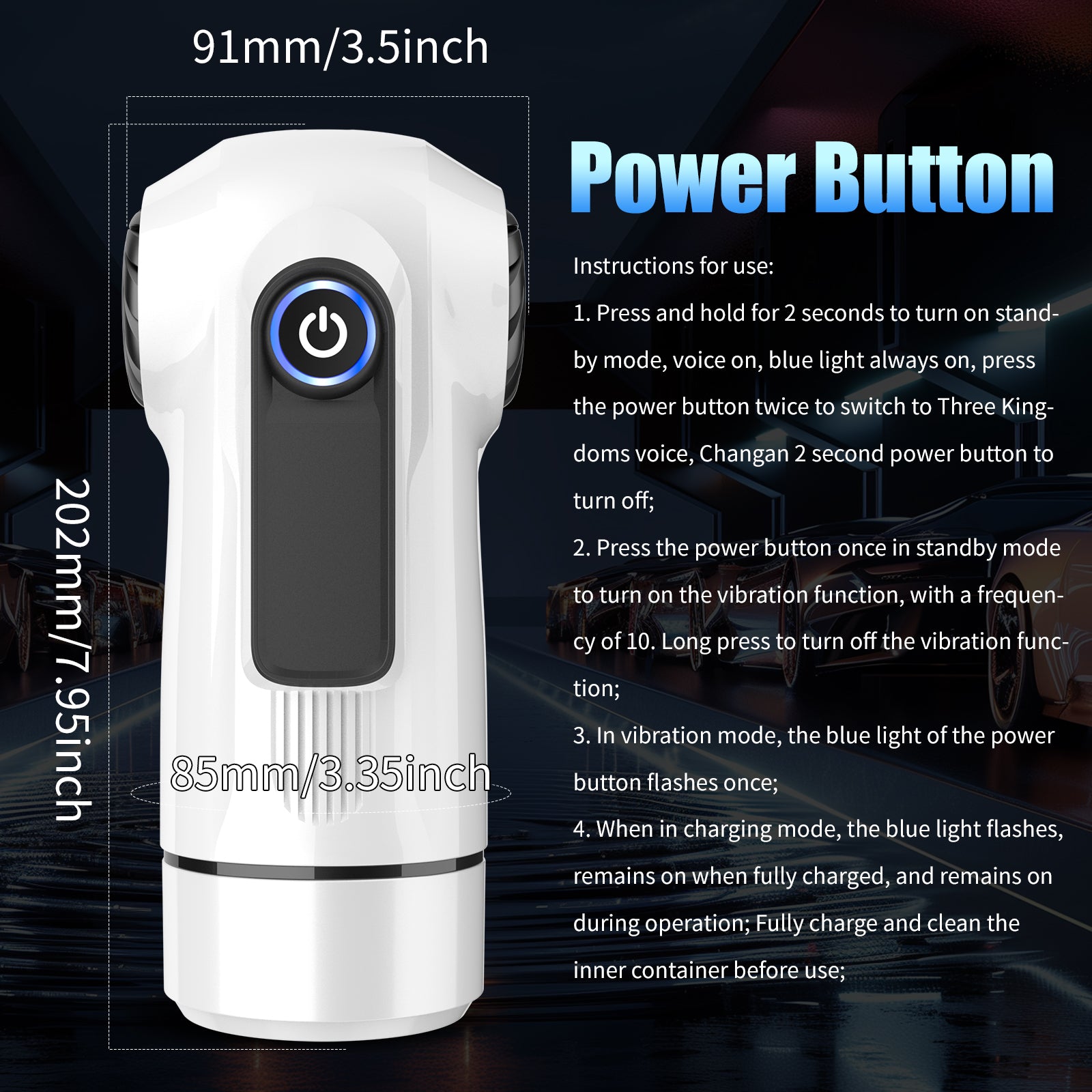 Ergonomic Interactive Wellness Device - App Controlled Smart Vibration Experience
