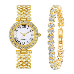 【Starry Sky Temperament】Full Diamond Women's Watch with Free Diamond Bracelet