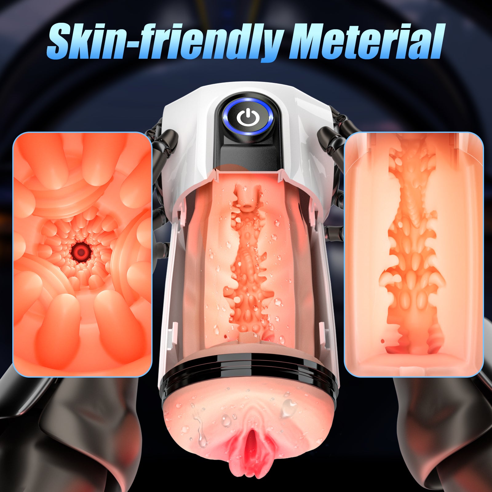 Ergonomic Interactive Wellness Device - App Controlled Smart Vibration Experience