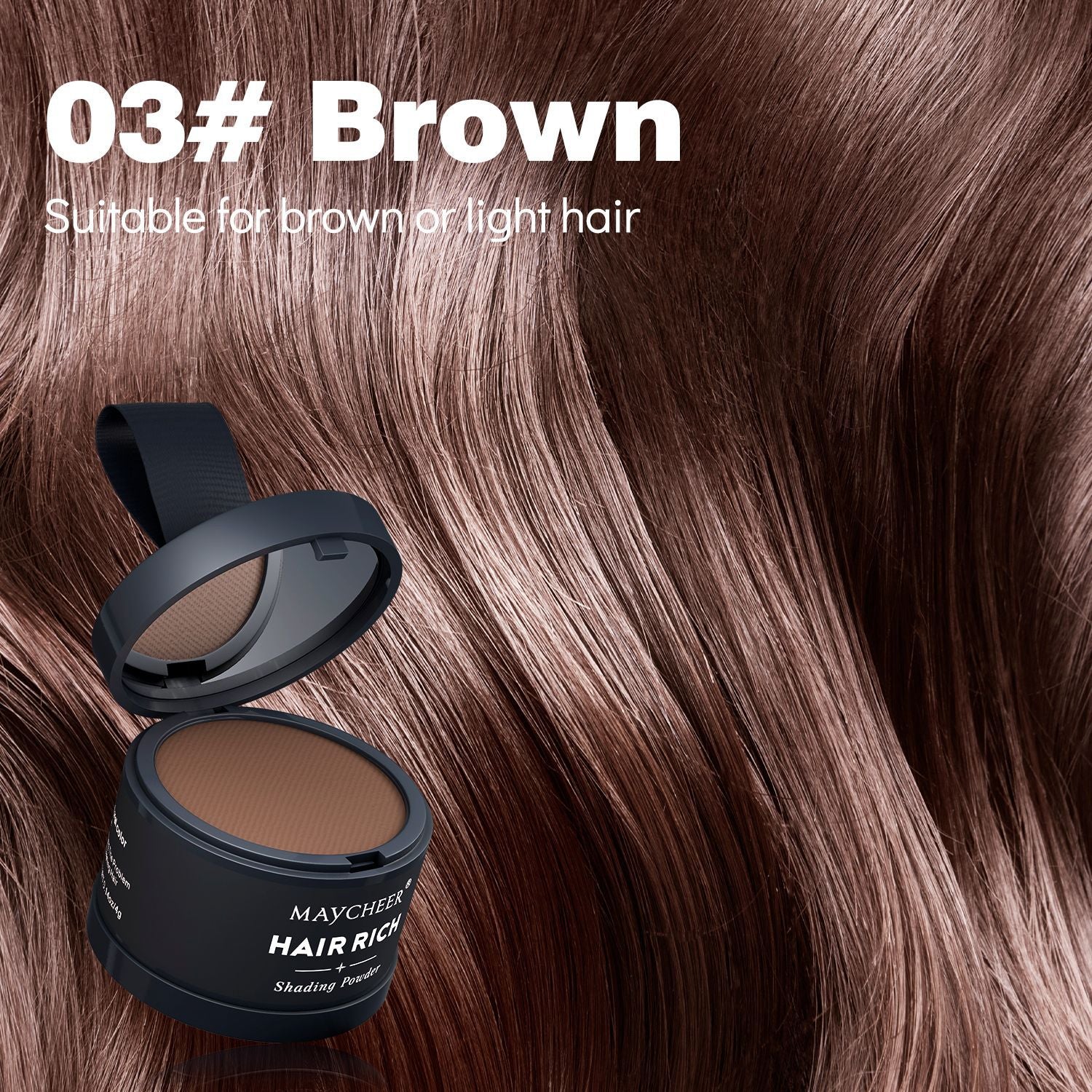 MAYCHEER Contouring & Highlighting Makeup - Forehead Contouring, Sweatproof, Water-resistant, Hairline Powder