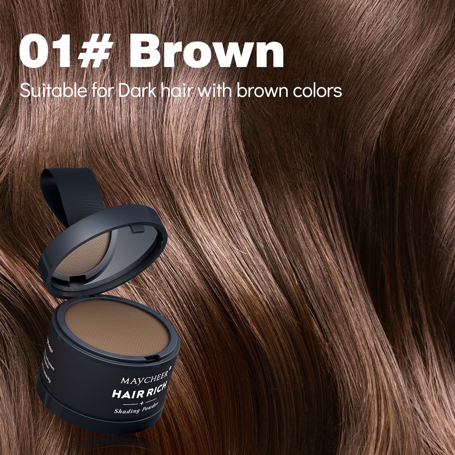 MAYCHEER Contouring & Highlighting Makeup - Forehead Contouring, Sweatproof, Water-resistant, Hairline Powder