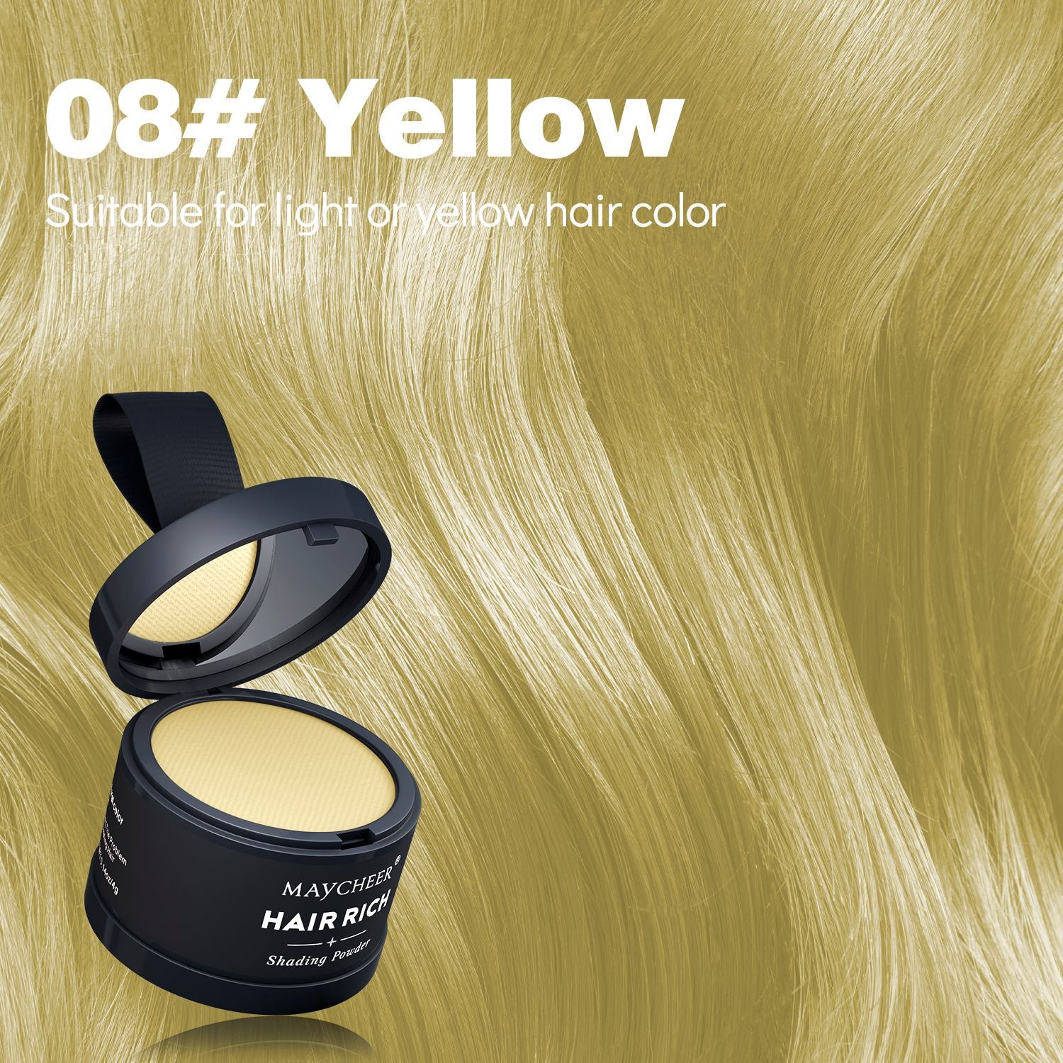 MAYCHEER Contouring & Highlighting Makeup - Forehead Contouring, Sweatproof, Water-resistant, Hairline Powder