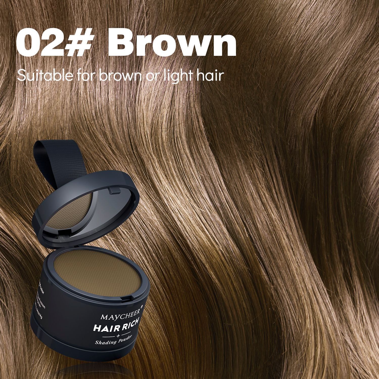MAYCHEER Contouring & Highlighting Makeup - Forehead Contouring, Sweatproof, Water-resistant, Hairline Powder
