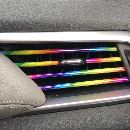 Car Air Vent Decoration Modification Supplies Self-adhesive Electroplated Clips